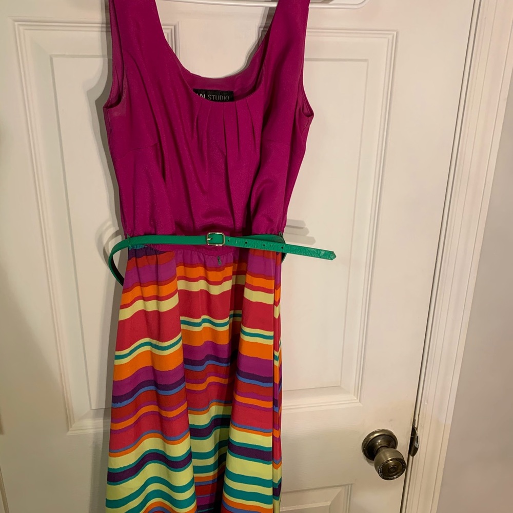 LN Studio Colorful Stripe Dress 6